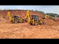 jcb working in a field || jcb construct football ground