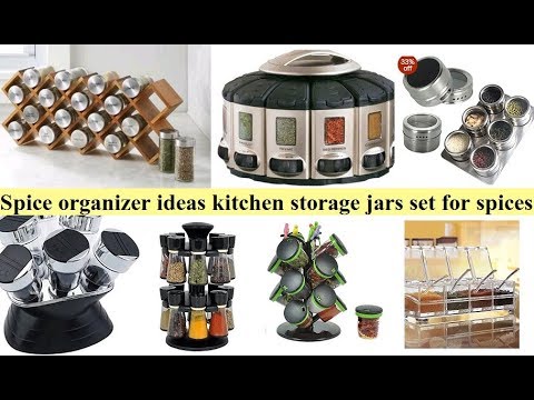 spice organizer ideas | kitchen storage jars set for spices | kitchen