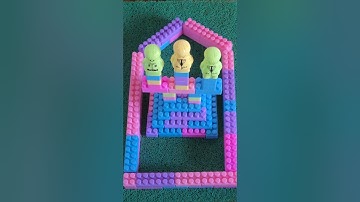 Diy People Tower From Building Blocks #asmr #diy #satisfying