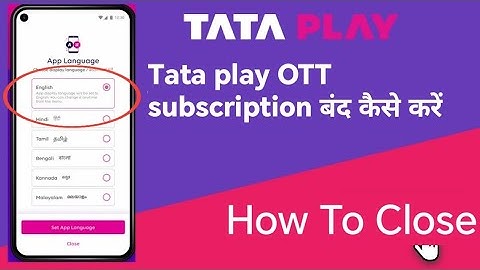 Tata play ott subscription off kaise karen | how to stop Tata play ott subscription on mobile