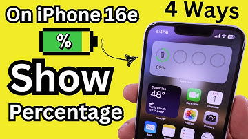 How to Show Battery Widget on iPhone 16e (4 Ways) - Status, Lock, Home Screen, Widget