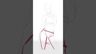 Mistake When Drawing Poses - Quick Art Tips #art #sketch #shorts #tutorial #drawingtutorial #anime