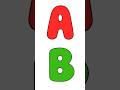 Learn Alphabets A-Z 🌈 | Cute Kids ABC Song l ABC Song #Shorts