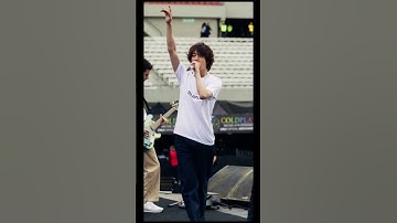 Jin with #Coldplay during Concert Rehearsal 💜 28 October 2022 #shorts