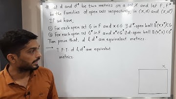 Metric Spaces | Lecture 62 | Result of Equivalent Metrics