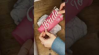 Simple but effective Wedding Hen Party Cold Cups using @Cricut #shorts #cricut #wedding #craft