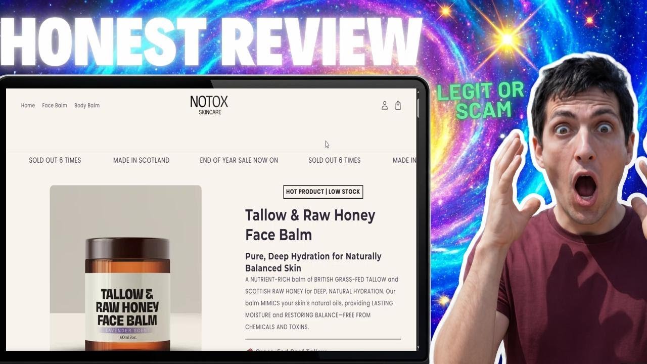 Обзор медового бальзама для лица Notox | Состав, текстура и что нужно знать