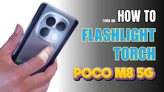 How to turn on Flashlight | Torch on Xiaomi Poco M8 5G screenshot 2