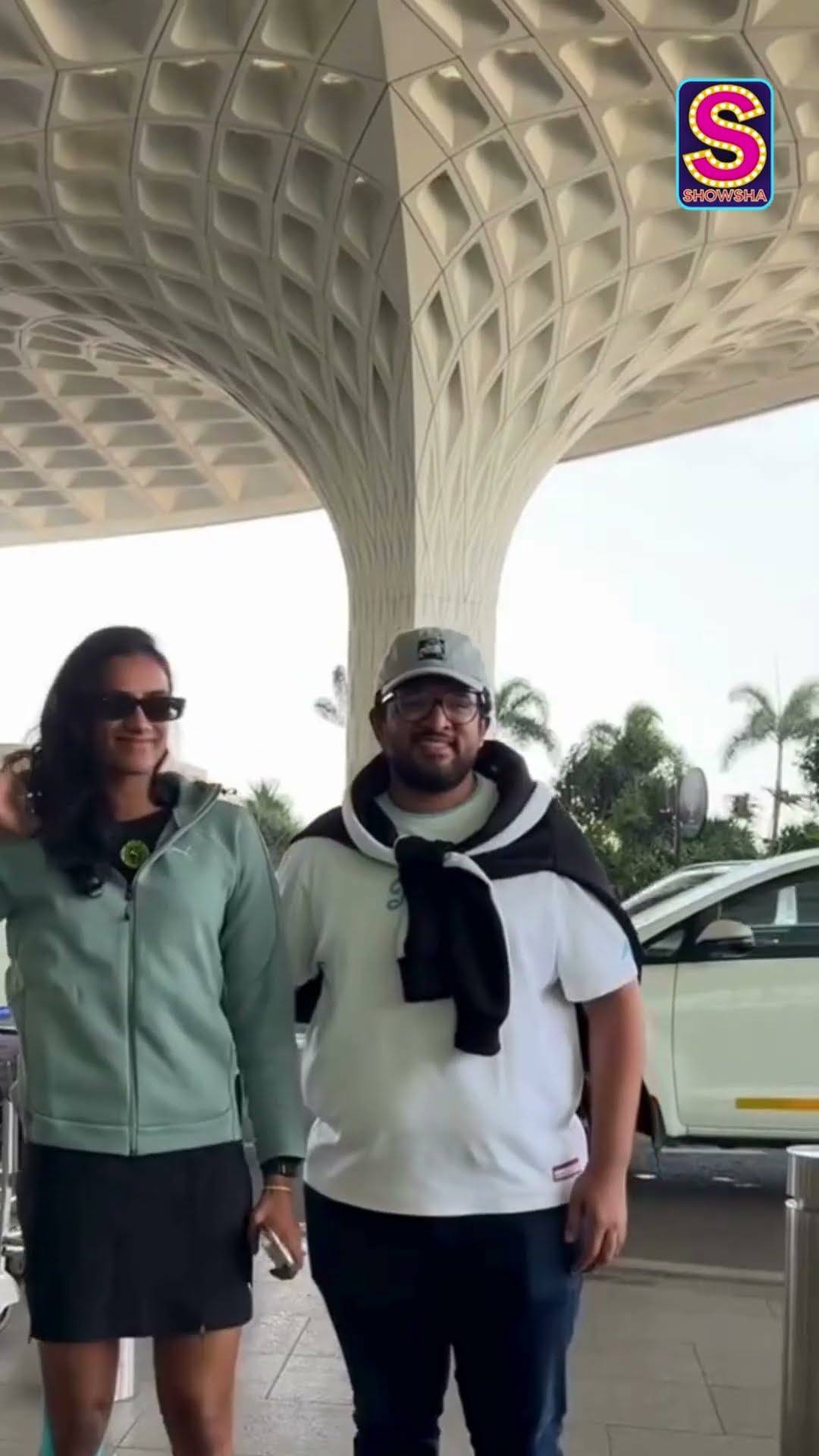 PV Sindhu And Venkata Datta Sai Gets Papped At Mumbai Airport