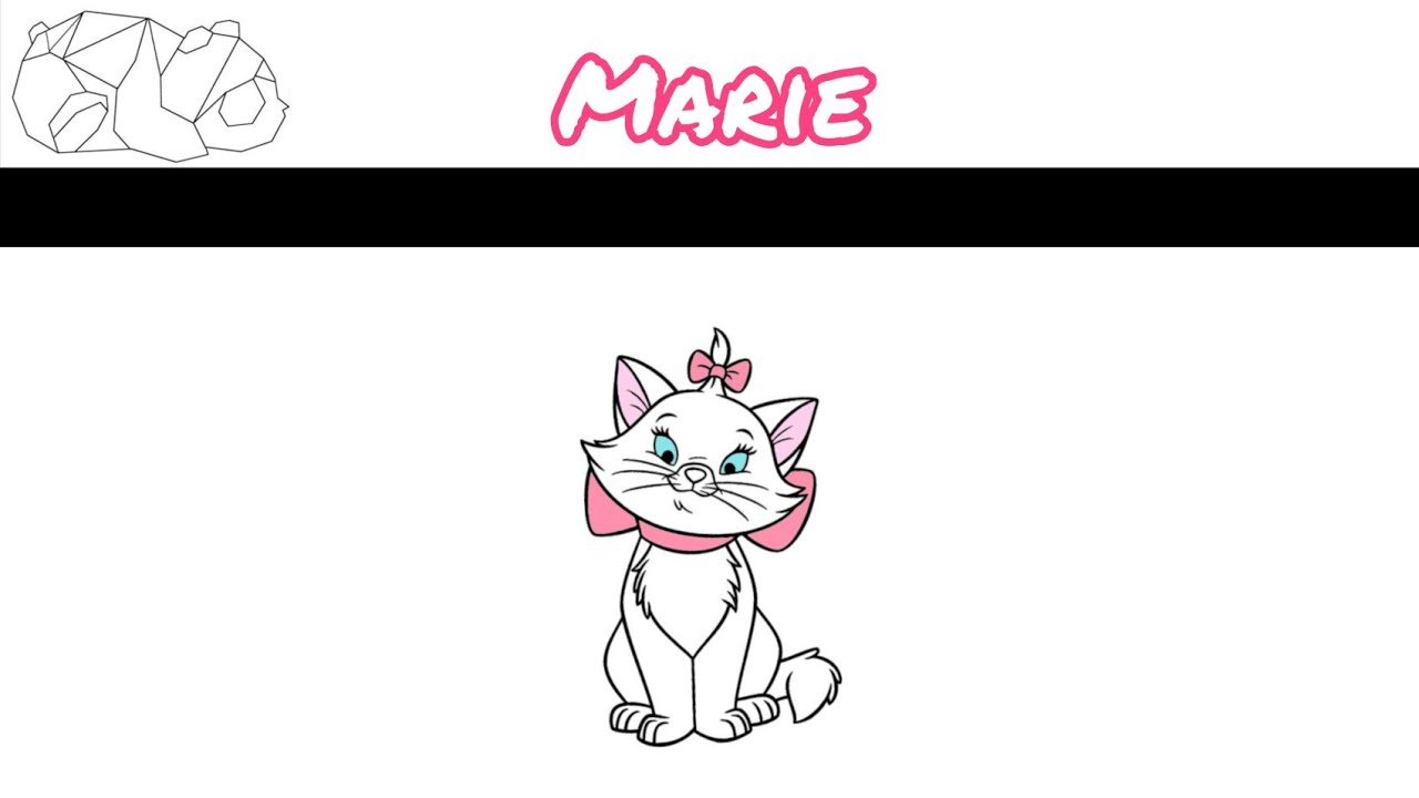 Comment dessiner Marie des aristochats ! 😁 