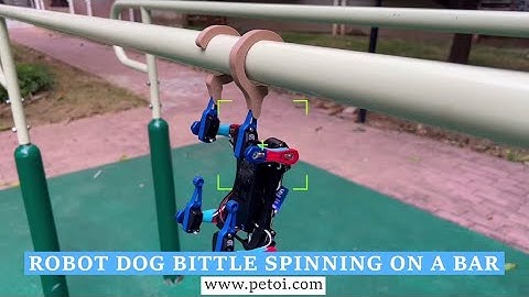 Petoi Bittle: Gymnastics Bar Spinning Challenge |  Petoi