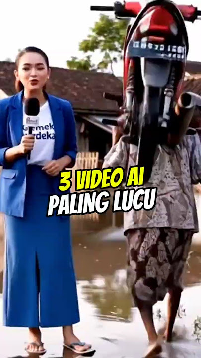Inilah 3 video ai banjir paling lucu 😂 #shorts