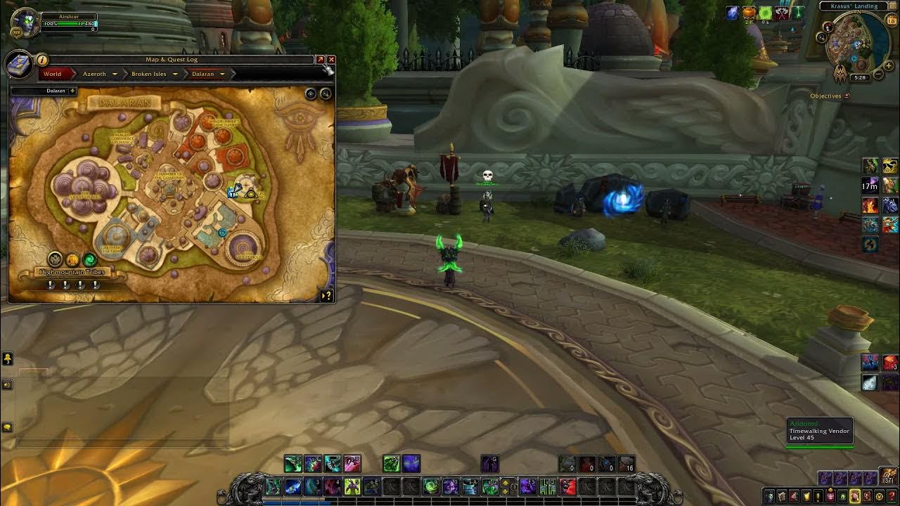 Legion Timewalking Vendor Location in WOW YouTube