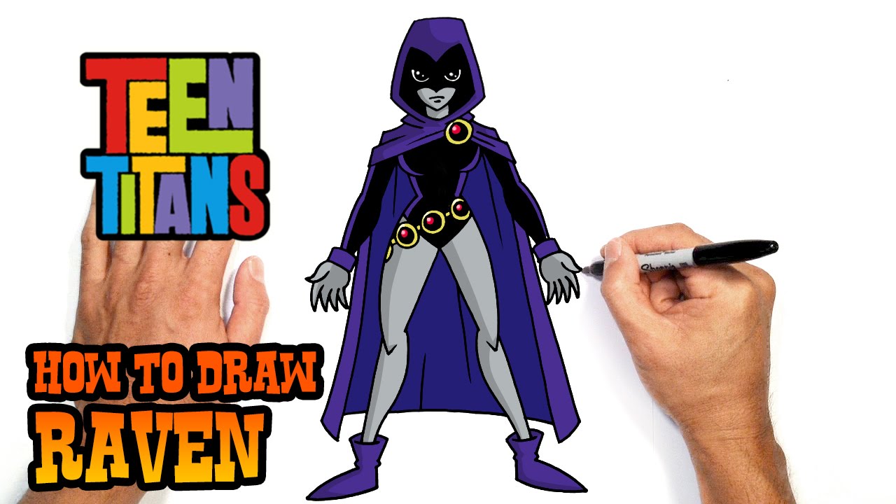 How to Draw Raven | Teen Titans - YouTube