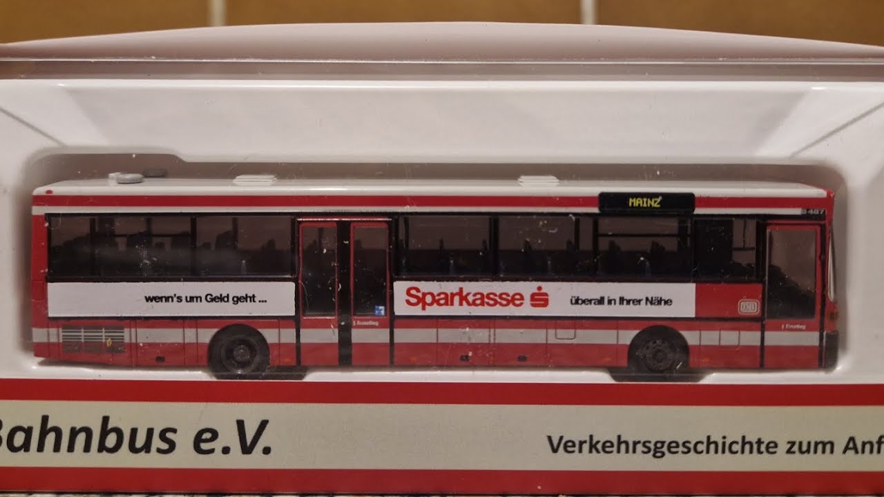 Rietze 77302-2 mercedes Benz O 407 DB Bahnbus Bundesbahn sondermodell 