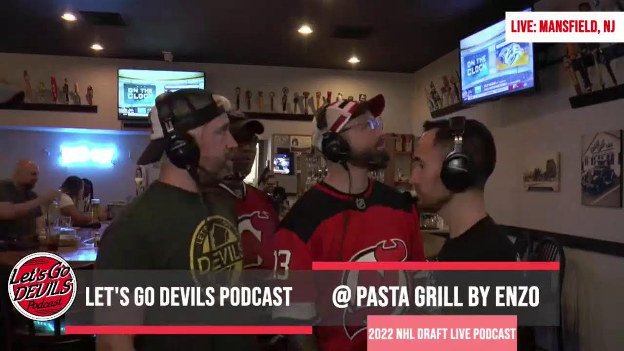 2022 NHL Draft Live Podcast at Pasta Grill By Enzo