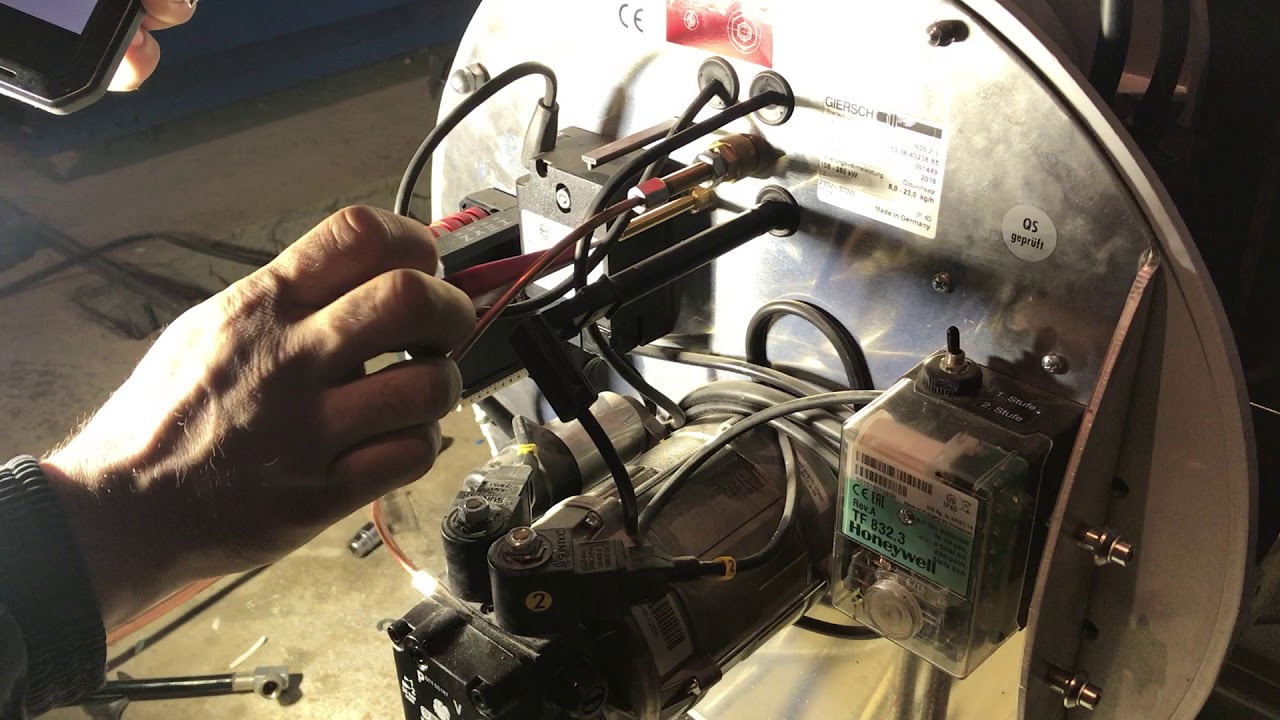 Настройка дизельной гарелки будерус Buderus Каскад из котлов 1 видео ...