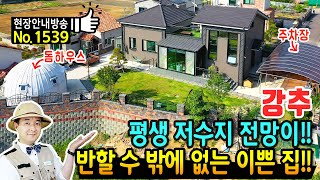 (강추) 평생 저수지 전망이 펼쳐지는 전원주택 매매 반할 수 밖에 없는 관리상태 돔하우스 취미공간 넓은 주차 세라믹사이딩의 철콘구조 고속도로IC 5분 김해부동산  발품부동산TV