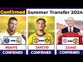  all latest confirmed transfer summer and rumours 2024  zidane to united sancho paqu mbappe 