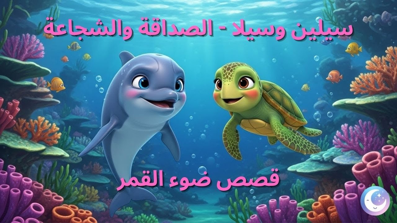 سيلين وسيلا - الصداقة والشجاعة 🐬🐢💙 | قصص أطفال قبل النوم
