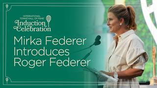 Información Mirka Federer Presents Inductee Roger Federer at the 2026 Induction Ceremony Noticias