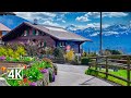 Switzerland 4k sigriswil spring walk in the most beautiful swiss villages