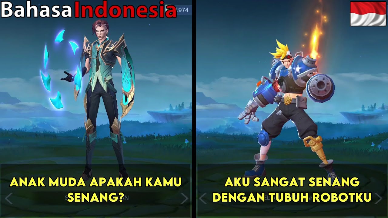 Mlbb Dialogue Percakapan Hero mobile legend Bahasa Indonesia || Dialog Hero bahasa ...