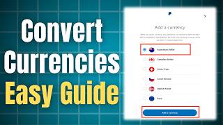 PayPal] How To Convert Currencies [US Dollars - Euro]: Easy Step By Step