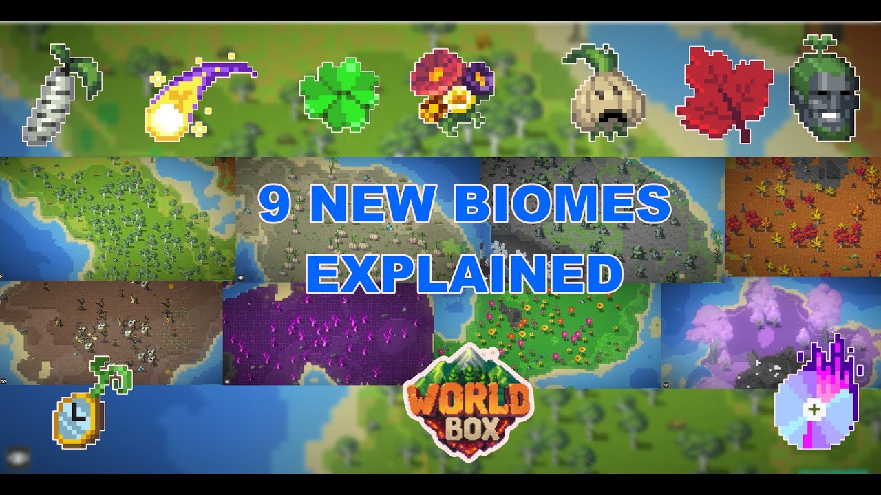 ALL NEW BIOMES in WorldBox Update 0.50 EXPLAINED! | Flora, Fauna, and TRAITS
