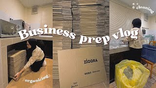 PREP MY BUSINESS W ME! (restock, cleaning, filming) | Ziqqra Cookies