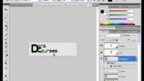 A Web Page Logo with Adobe Photoshop CS4 -Part 1