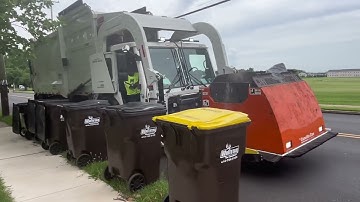 Brand new whitetail Disposal Mack lr heil curotto can soon to be casella 