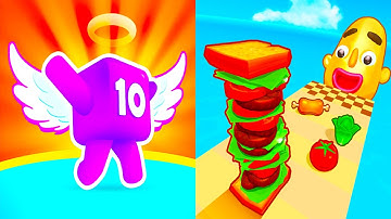 Level Up Numbers vs Sandwich Runner: Pro Gaming | MAX All LEVEL Android iOS Gameplay Walkthrough ZF3