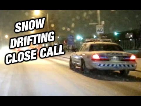 Altima Run in With Cops While Snow Drifting - YouTube