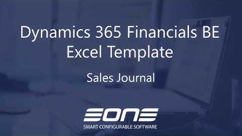 Excel Template:  Integration with Dynamics 365 Business Central - Sales Journal