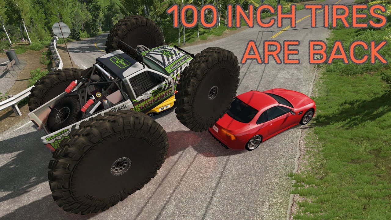 100 INCH TIRES ARE BACK! - BeamNG.drive
