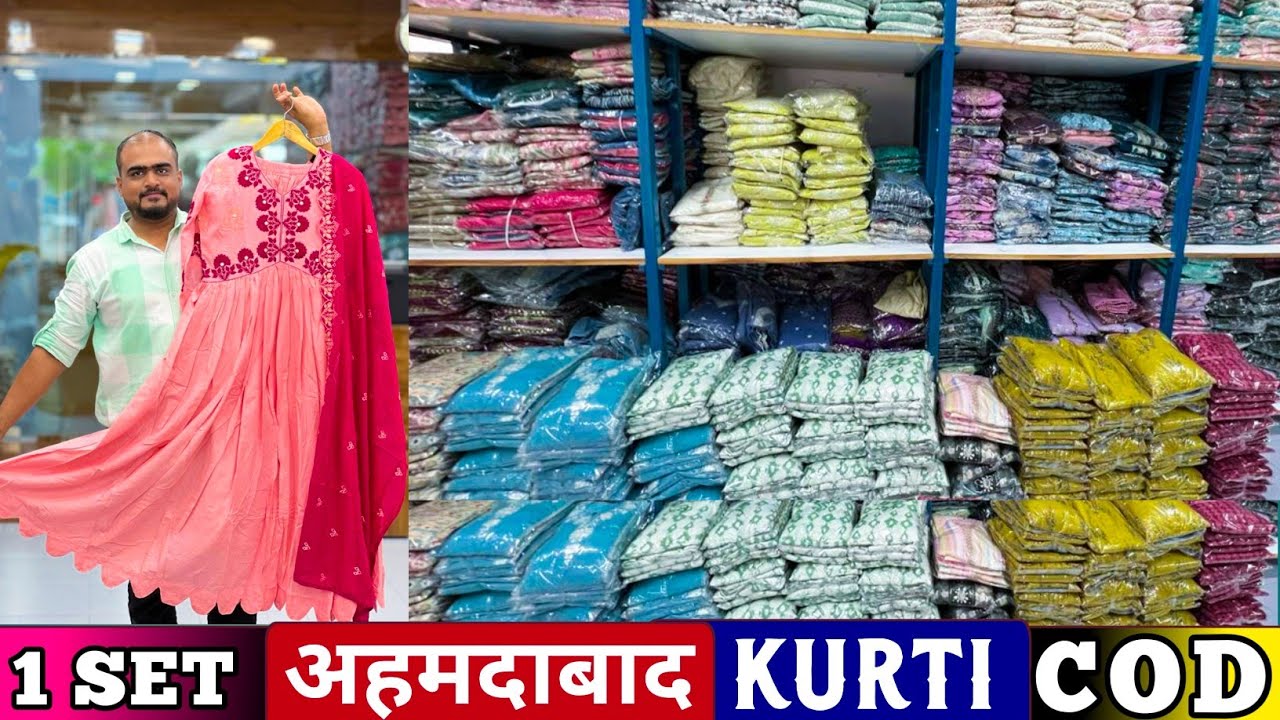 MODAL 1083 WITH WORK DUPATTA FANCY Kurti Wholesale Cotton Kurtis in  Ahmedabad