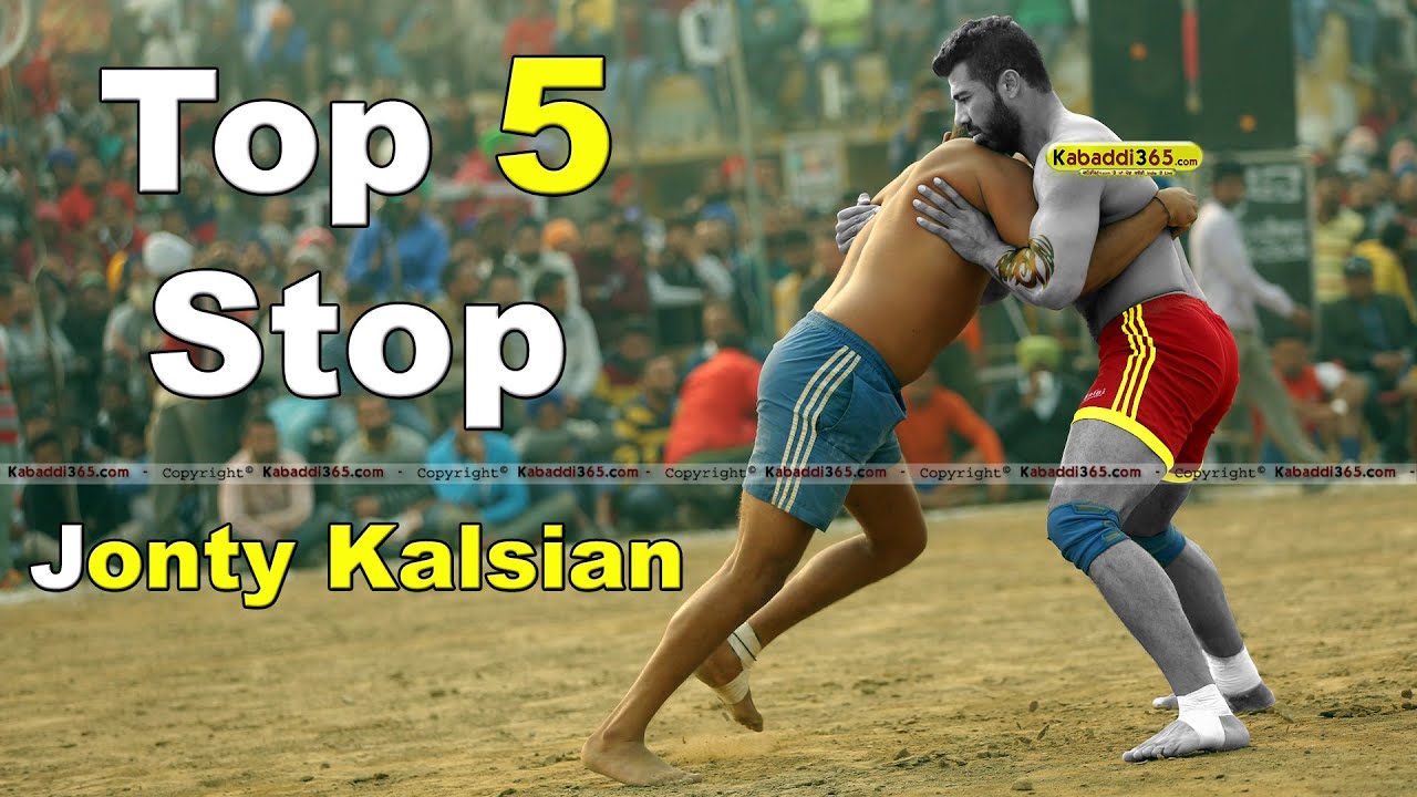 Top 5 Stop ● Jonty Kalsian ● Kabaddi Tournament ● Kabaddi365.com