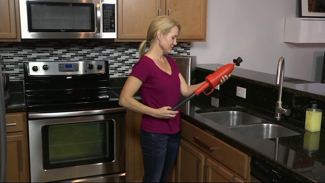 BAAM! High Pressure Drain Blaster Cleaning Tool w/3 Adapters on QVC