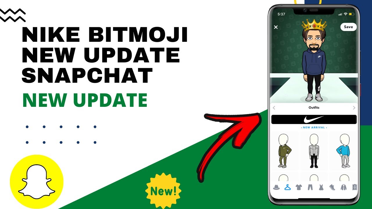 How To Get Nike Outfit Bitmoji On Snapchat New Update! - YouTube