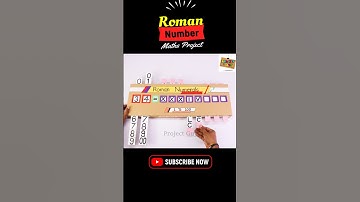 Maths project working model (Roman number maths project) #maths #mathstricks #diy