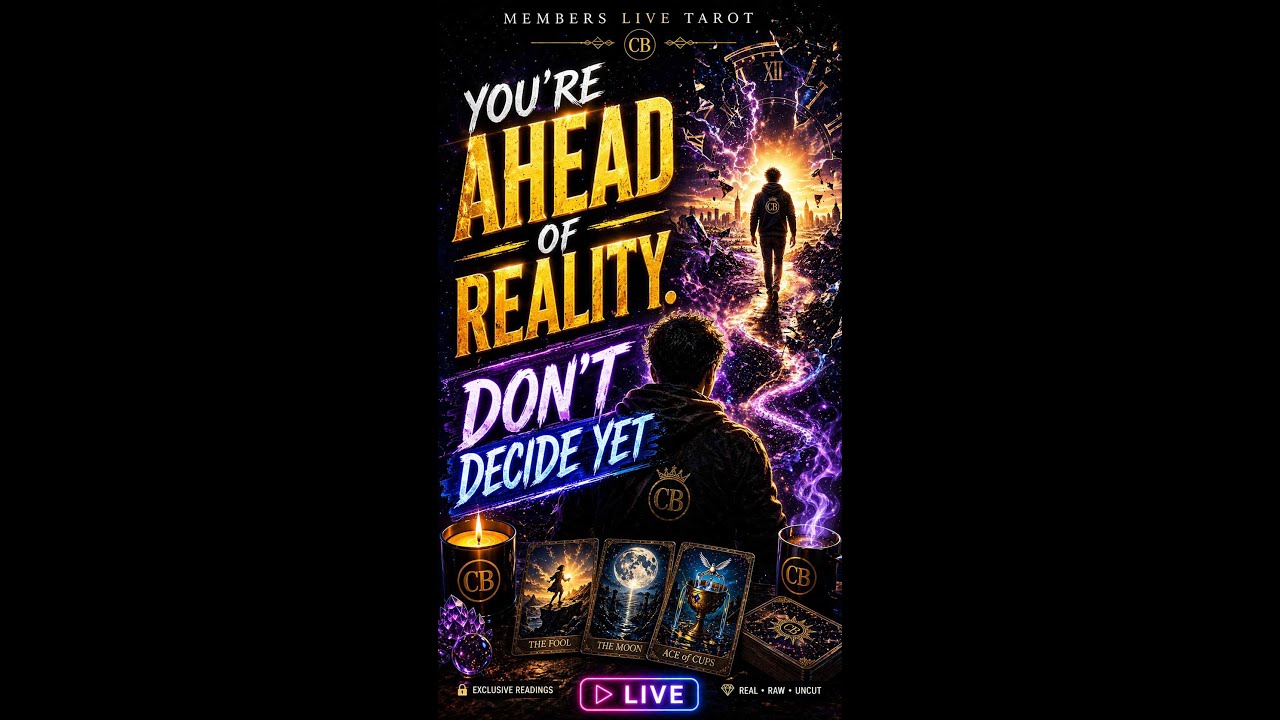 🔴 MEMBERS LIVE TAROT | You’re Ahead of Reality. Don’t Decide Yet ⚠️ #mrcosmic #livetarot thumbnail