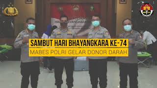 Aksi Kemanusiaan Donor Darah, Dalam Rangka Hut Bhayangkara Ke-74