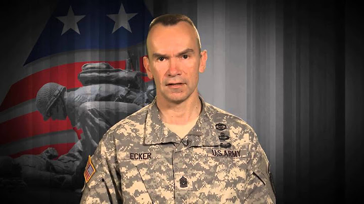Memorial Day 2015 - Command Sgt. Major Gerald C. Ecker