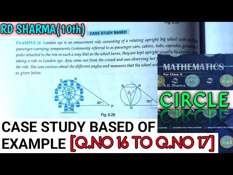 RD SHARMA CLASS 10 CIRCLE CASE STUDY BASED OF EXAMPLE [Q.NO-16 TO 17 ...