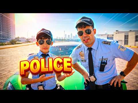 Jason and Alex as investigators in a children's adventure about cops in prison!