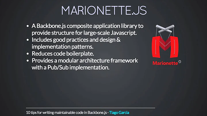 10 Tips for Writing Maintainable Code in Backbone.js