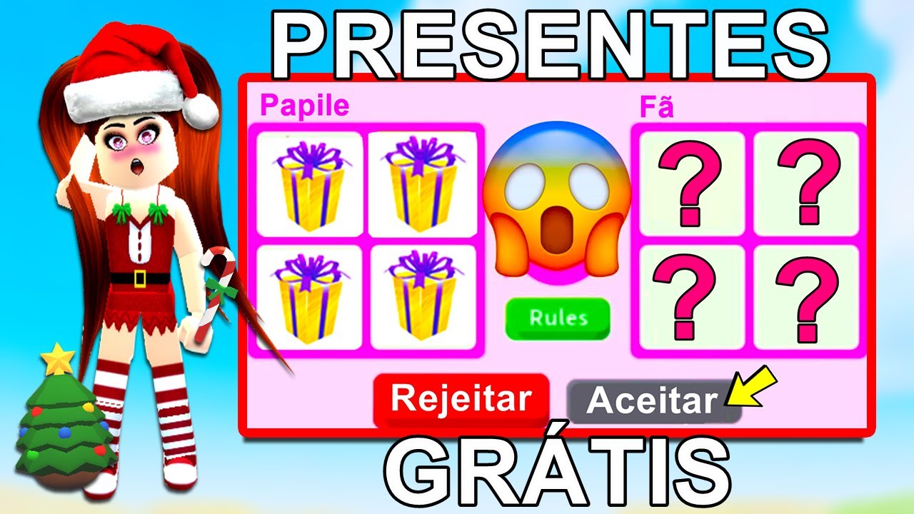 Papile Noel Dando Novos Presentes Gratis No Adopt Me Roblox - papile copiando muitas roupas no fashion famous do roblox youtube