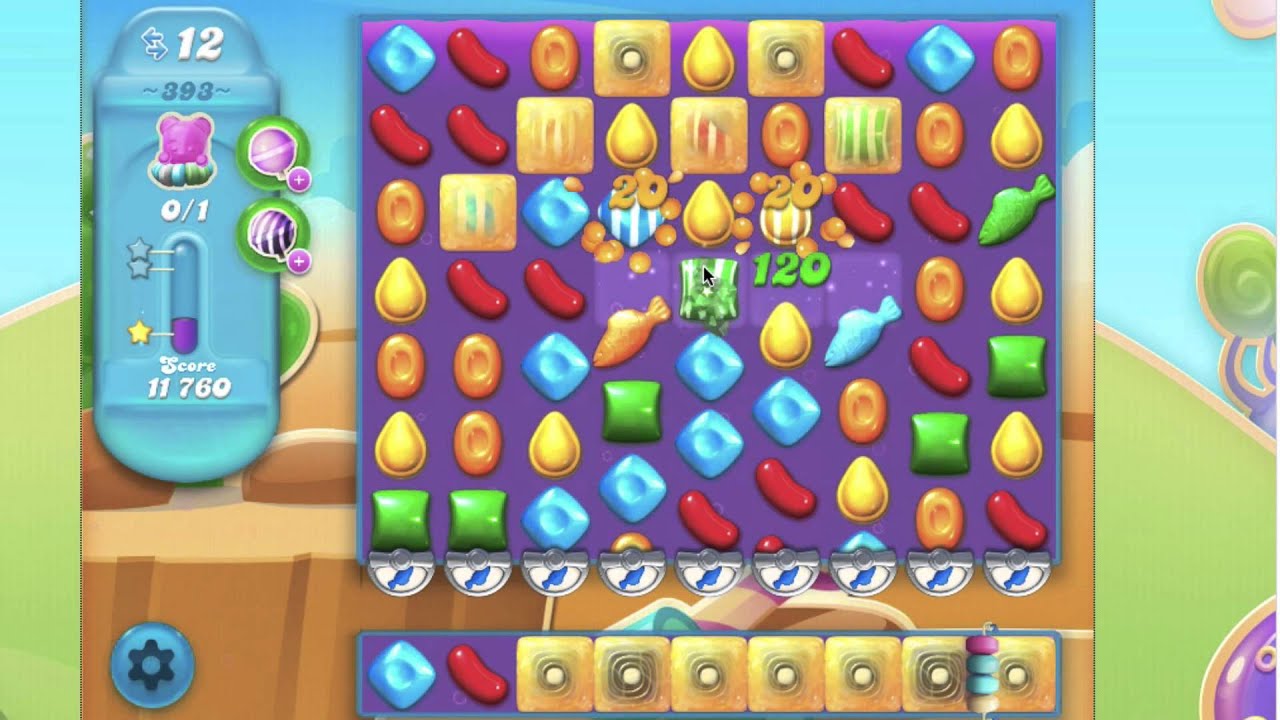 Candy Crush Soda Saga Level 393 No Booster Youtube