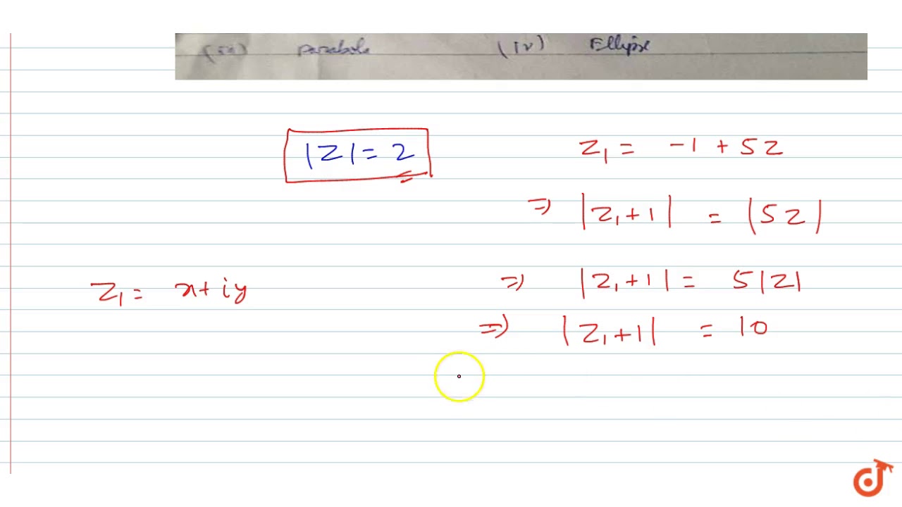 If `|z|=2` then the points representing the complex number `-1+5z` will be